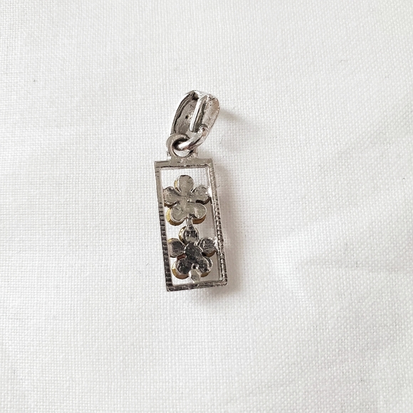 90s vintage: floral pendant - Picture 2 of 2